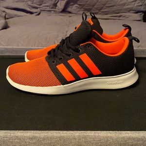 Adidas cloudfoam 9 1/2 mens never worn color is orange / hot pink